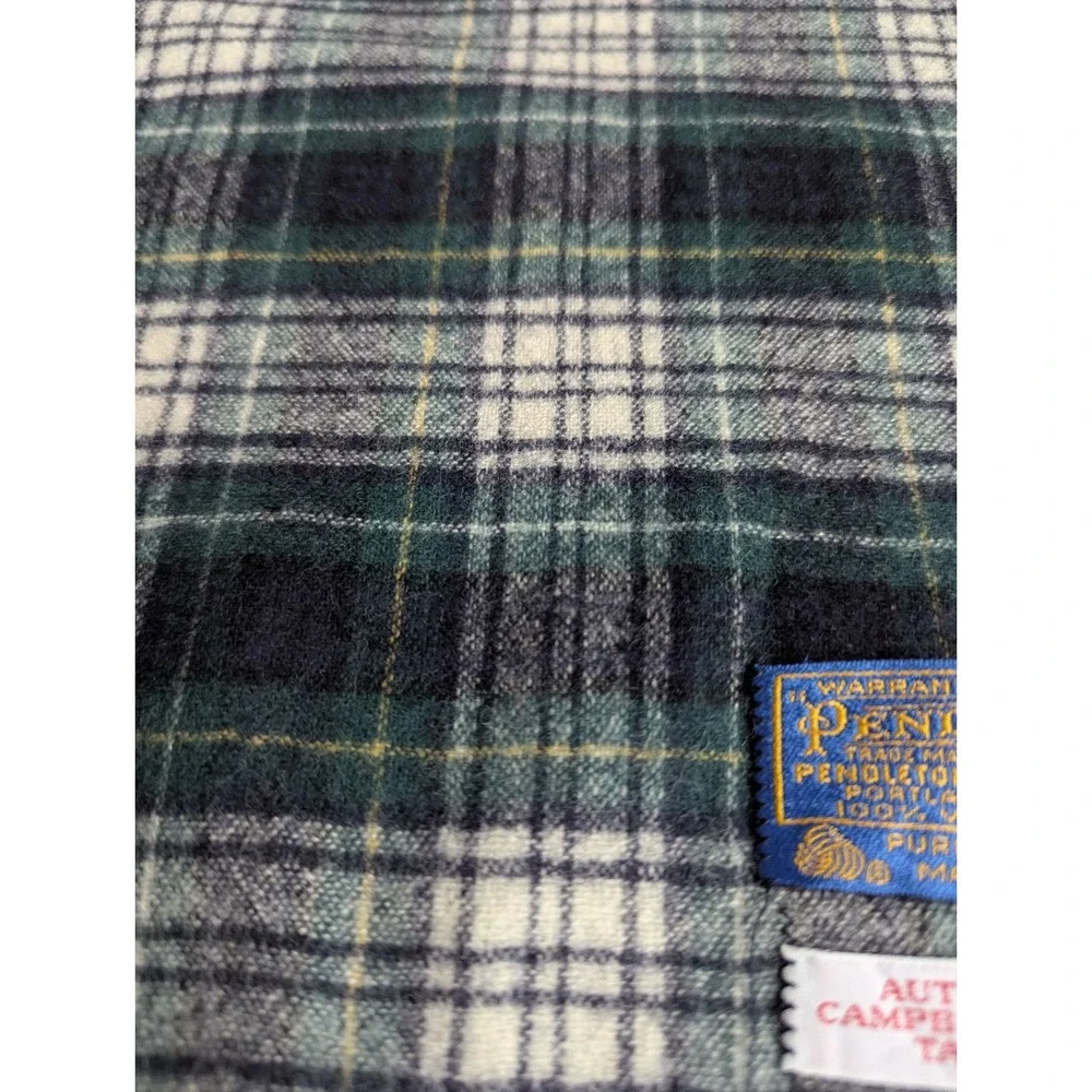 Vintage Pendleton Authentic Campbell Dress Tartan Wool Made in USA Classic Scarf
